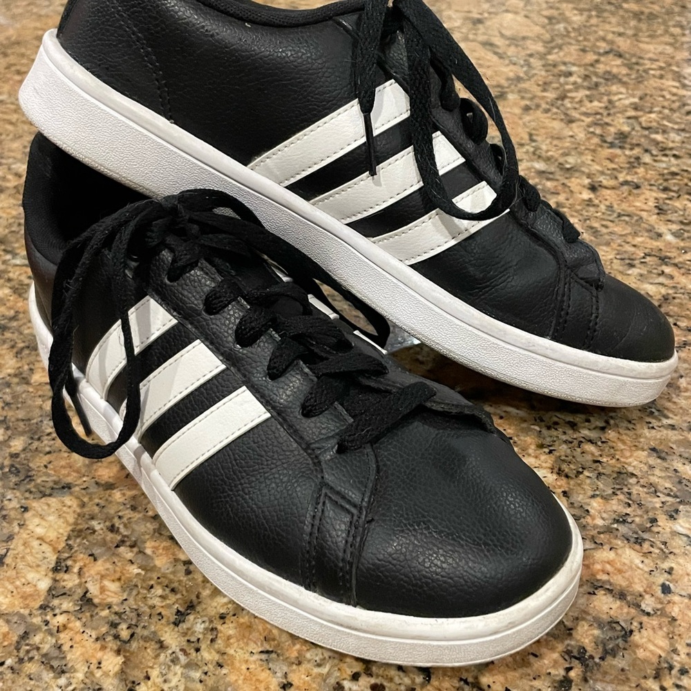 Adidas Black and White Women's Sneakers